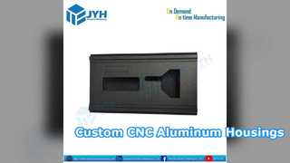 Custom CNC Machined Aluminum Housing Black Anodized