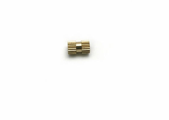 Precision turned parts, material: brass, applied in industrial equipment