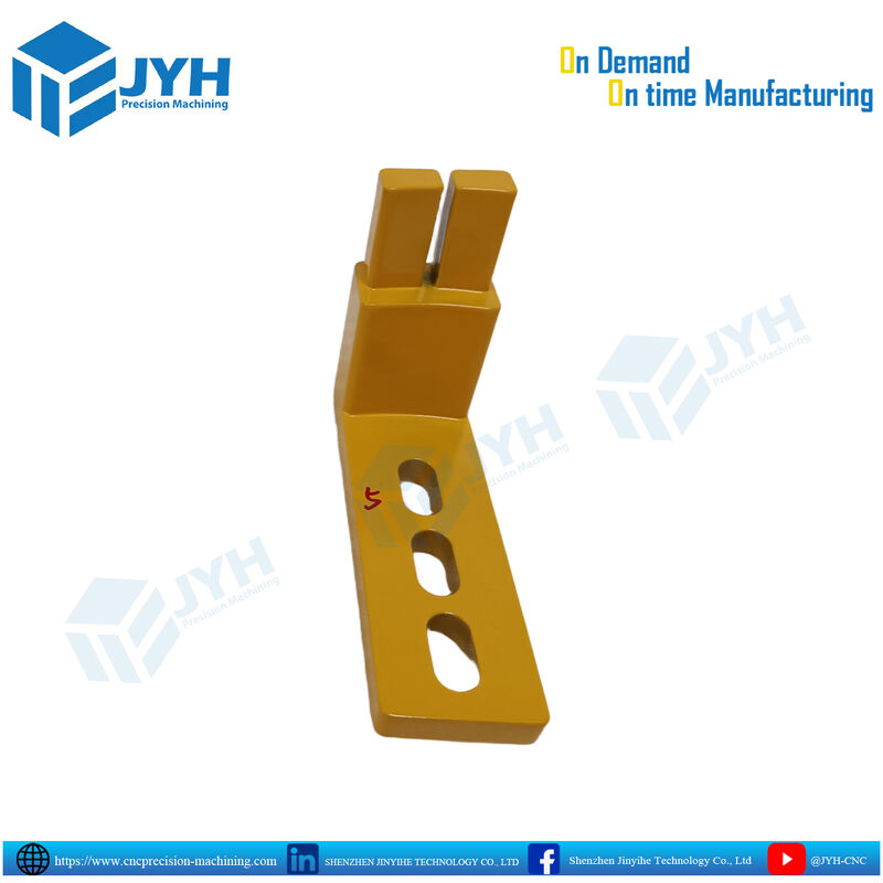 RAL 1004 Powder Coated Parts with Corrosion Resistance and High Precision CNC Machining
