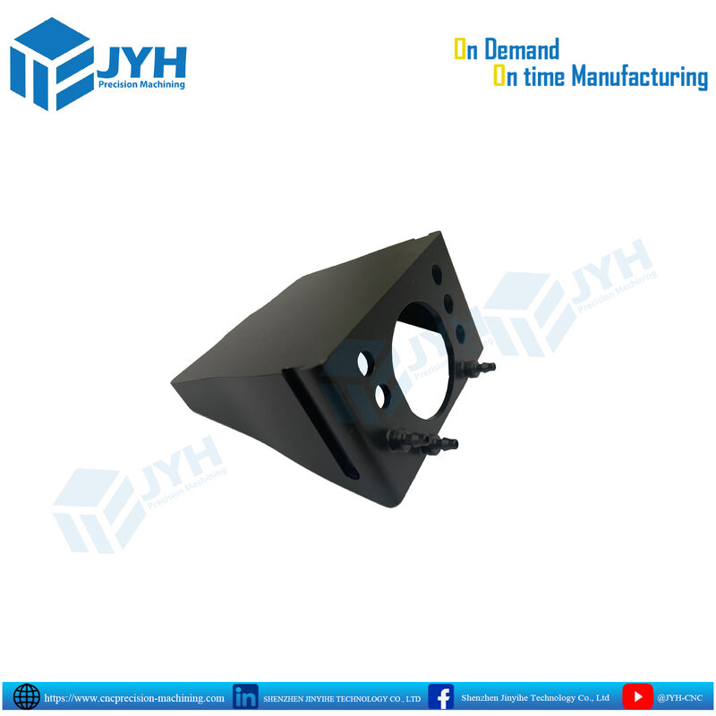 Precision CNC Machined Black Anodized Aluminum Housing Parts with Corrosion Resistance