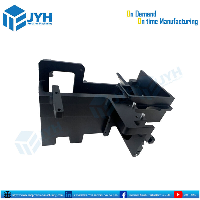 Precision CNC Machined Black Anodized Aluminum Housing Parts with Corrosion Resistance