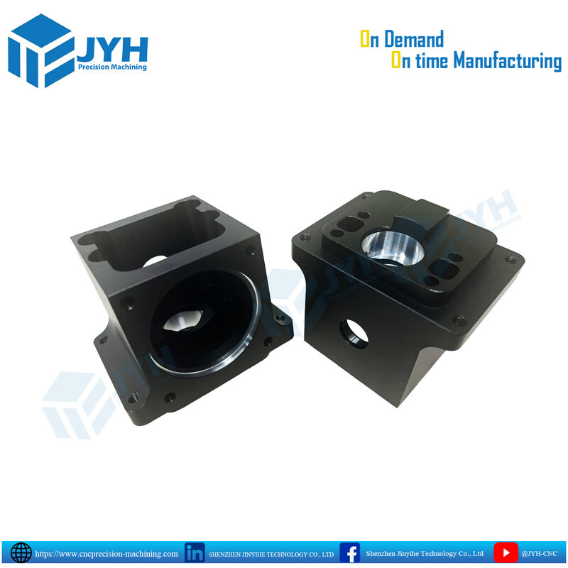 Precision CNC Machined Black Anodized Aluminum Housing Parts with Corrosion Resistance