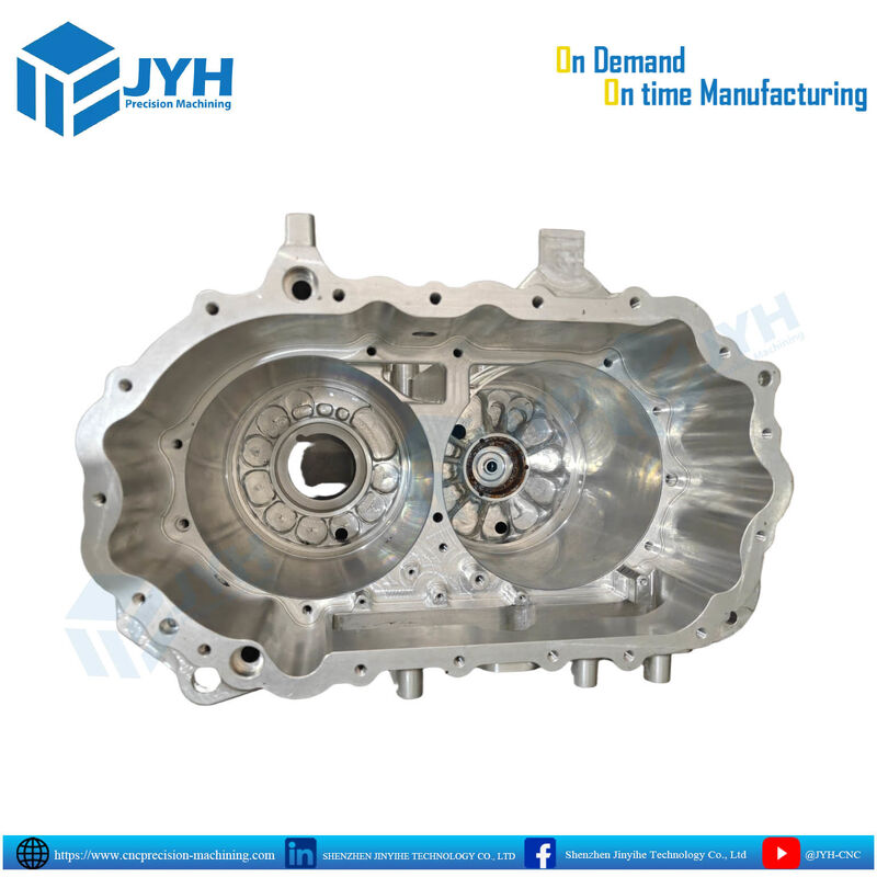 Precision Automotive Engine Housing with ±0.005 mm Tolerance, 5-Axis Machining, and Aluminum 6061 Construction