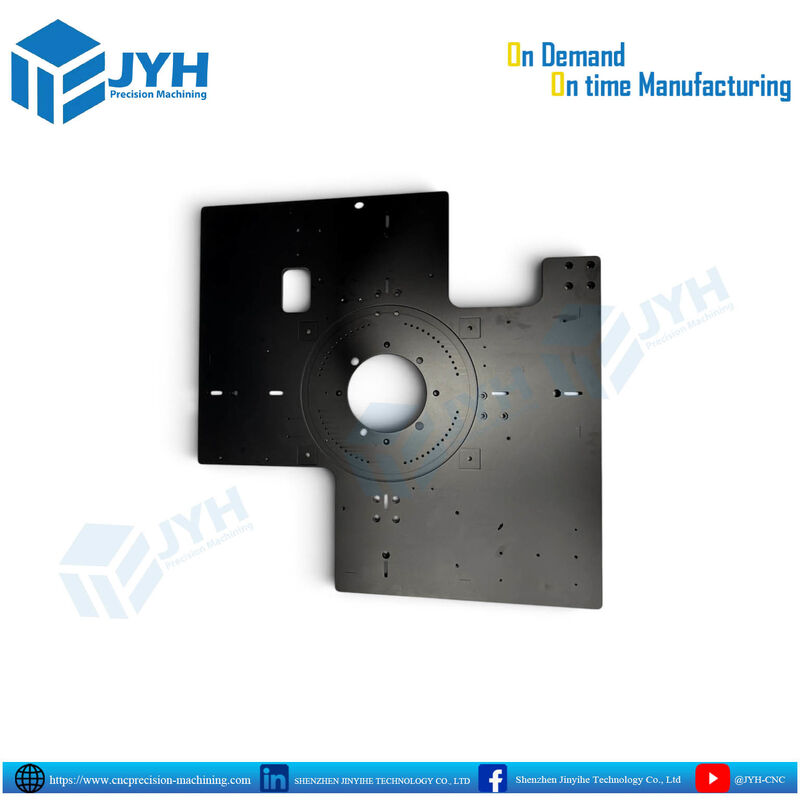 Precision CNC Machined Black Anodized Aluminum Parts with Dimensional Accuracy and Corrosion Resistance