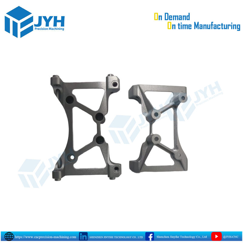 CNC Machined Structural Bracket with 0.01mm Accuracy Lightweight Ribbed Structure and Customizable Dimensions