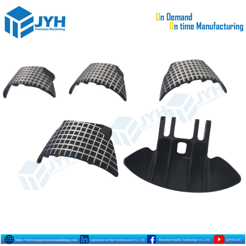 Custom CNC Machined Aluminum Parts with Lightweight Lattice Structure and High Dimensional Accuracy for Curved Geometry Applications