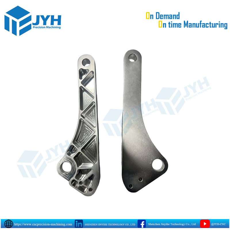 Custom Precision CNC Machined 7075-T6 Aluminum Suspension Link Arm with ±0.001 mm Tolerance and 5-Axis CNC Milling